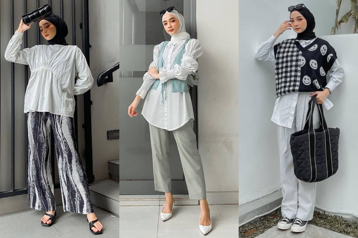 Hijab Outfit Ideas Wear White Clothing from Selebgram Liza Rosalita, Guaranteed Fashionable and Anti -Monotony
