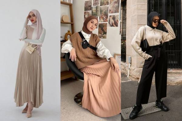 Mix and Match Knit Tops that make the style of hijabers