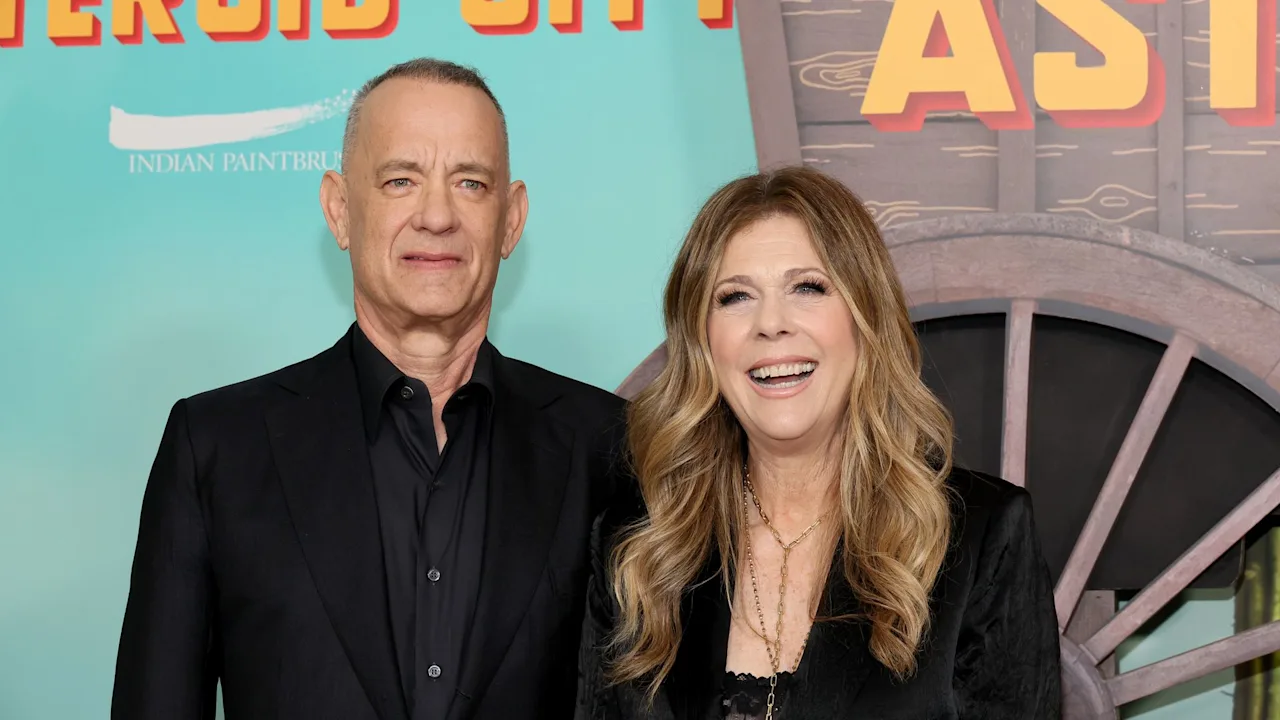 Tom Hanks and Rita Wilson binary in matching outfits after revealing secrets to 35- time marriage